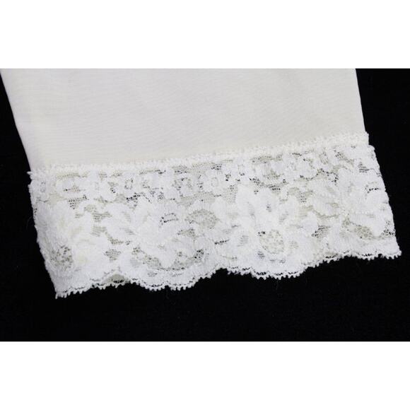 Vintage Glydons Long Leg Shaper Girdle L Lace Trim Pant Liner Knee Length - Picture 3 of 7